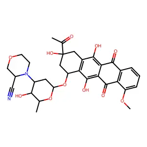 Cyanomorpholinodaunomycin structure