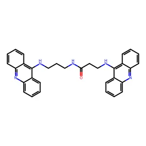 Propanamide, 3-(9-acridinylamino)-N-(3-(9-acridinylamino)propyl)- structure