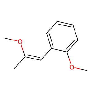 1-Methoxy-2-(2-methoxy-1-propen-1-yl)benzene structure