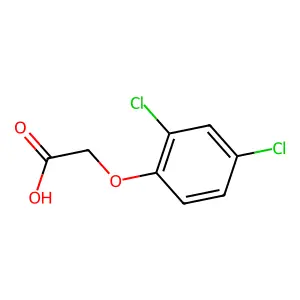 2,4-二氯苯氧乙酸 structure