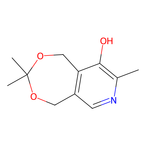 [1,3]Dioxepino[5,6-c]pyridin-9-ol, 1,5-dihydro-3,3,8-trimethyl- structure