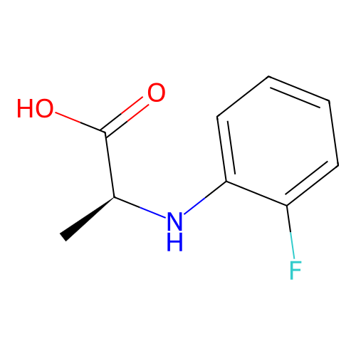 N-(2-Fluorophenyl)alanine structure