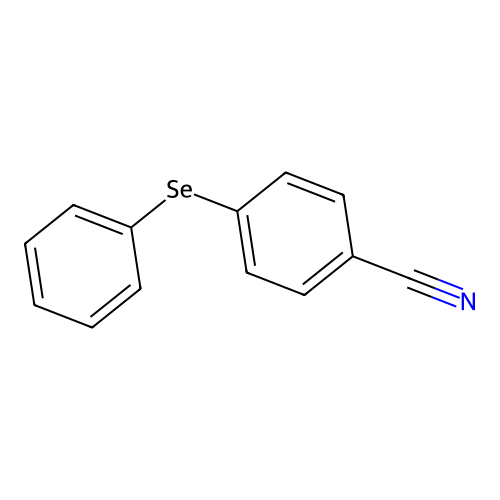 Benzonitrile, 4-(phenylseleno)- structure