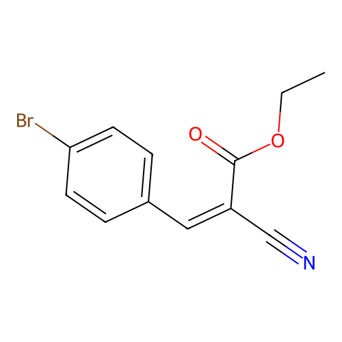 ethyl (2Z)-3-(4-bromophenyl)-2-cyanoprop-2-enoate structure