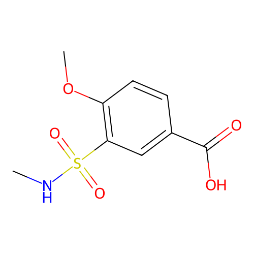 4-Methoxy-3-(methylsulfamoyl)benzoic acid structure
