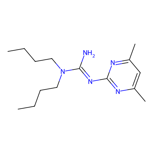 1,1-Dibutyl-3-(4,6-dimethylpyrimidin-2-yl)guanidine structure