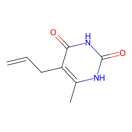 Uracil, 5-allyl-6-methyl- structure
