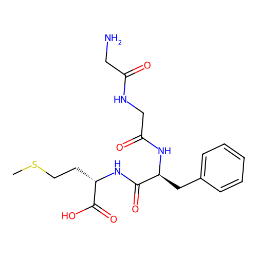 Enkephalin-met, des-tyr(1)- structure