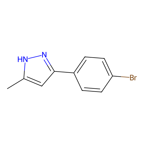 3-(4-bromophenyl)-5-methyl-1H-pyrazole structure