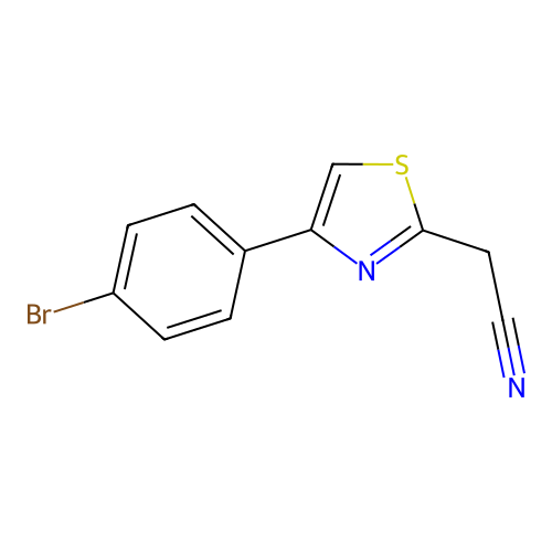 4-(4-Bromophenyl)-2-thiazoleacetonitrile structure
