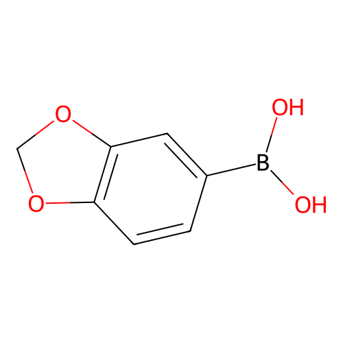 1,3-苯并二氧戊环-5-硼酸 structure
