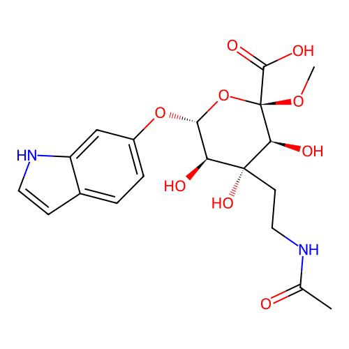 6-Hydroxymelatonin glucuronide structure