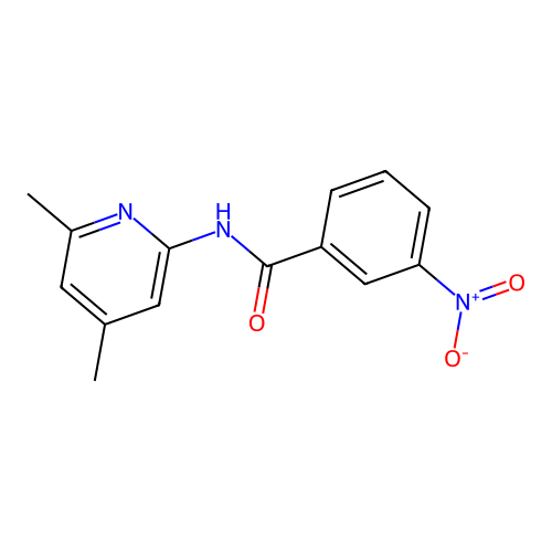 N-(4,6-Dimethyl-2-pyridinyl)-3-nitrobenzamide structure