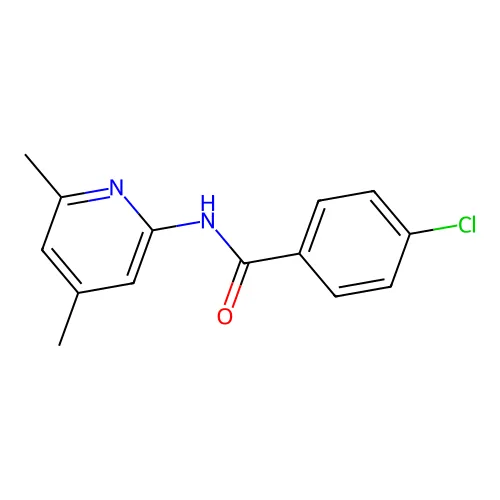 4-氯-N-(4,6-二甲基-2-吡啶基)苯甲酰胺 structure
