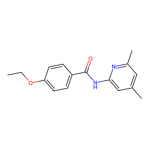 N-(4,6-dimethyl-2-pyridinyl)-4-ethoxybenzamide structure