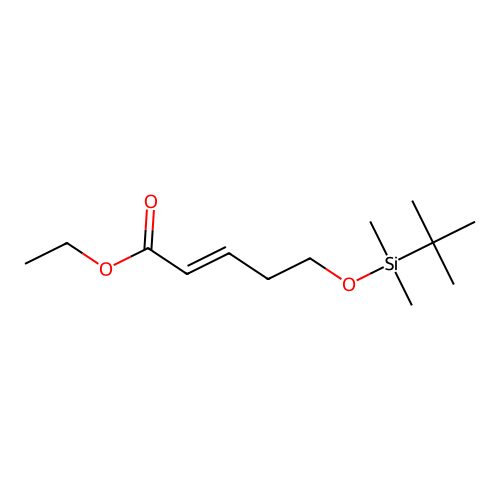 Ethyl 5-[tert-butyl(dimethyl)silyl]oxypent-2-enoate structure