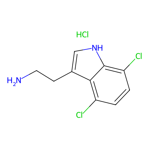 2-(4,7-dichloro-1H-indol-3-yl)ethanamine Hydrochloride structure