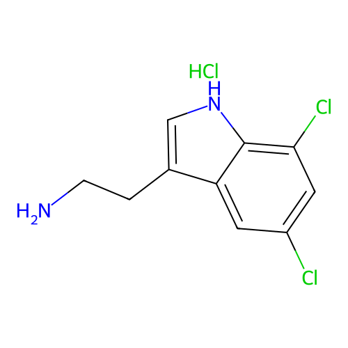 2-(5,7-dichloro-1H-indol-3-yl)ethanamine Hydrochloride structure