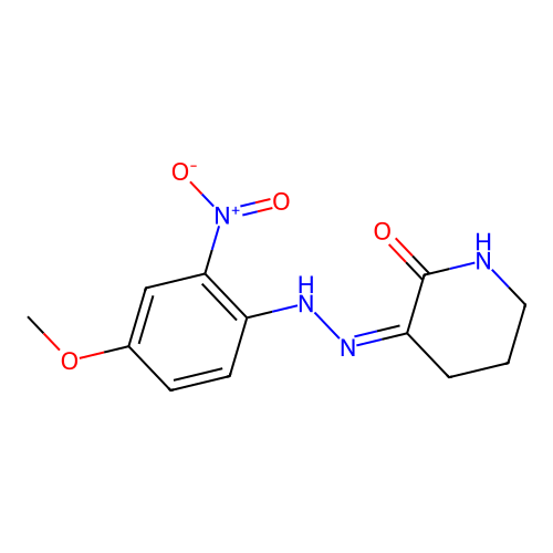 2,3-Piperidinedione, 3-[2-(4-methoxy-2-nitrophenyl)hydrazone] structure