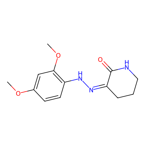 3-[(2,4-Dimethoxyphenyl)hydrazinylidene]piperidin-2-one structure