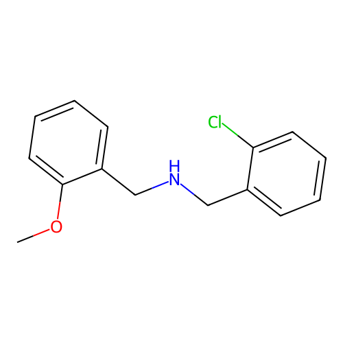 (2-Chlorophenyl)-N-(2-methoxybenzyl)methanamine structure