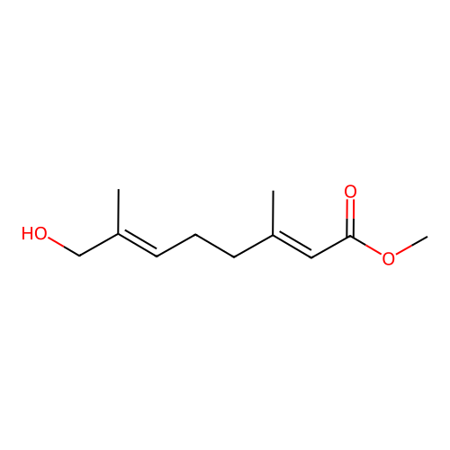 Methyl 8-hydroxy-3,7-dimethylocta-2,6-dienoate structure
