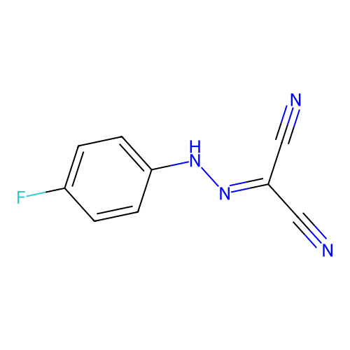 (4-Fluorophenyl)carbonohydrazonoyl dicyanide structure