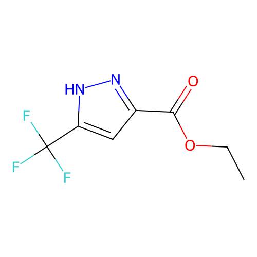 1H-Pyrazole-3-carboxylic acid, 5-(trifluoromethyl)-, ethyl ester structure