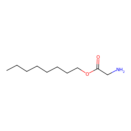 Octyl 2-aminoacetate structure
