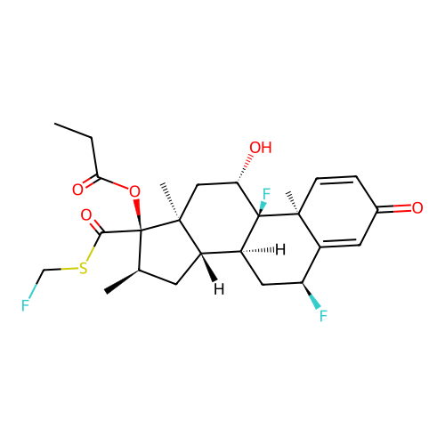 丙酸氟替卡松 structure