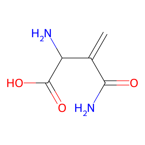 3-Butenoic acid, 2-amino-3-(aminocarbonyl)- structure