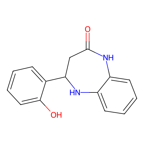 2-(2-Hydroxyphenyl)-1,2,3,5-tetrahydro-1,5-benzodiazepin-4-one structure