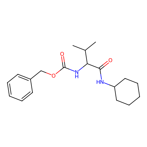 Benzyl 1-[(cyclohexylamino)carbonyl]-2-methylpropylcarbamate structure
