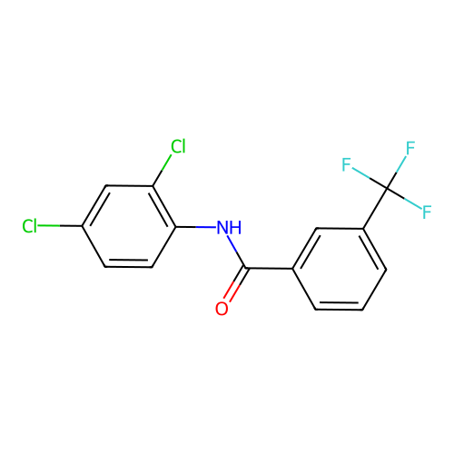 N-(2,4-dichlorophenyl)-3-(trifluoromethyl)benzamide structure