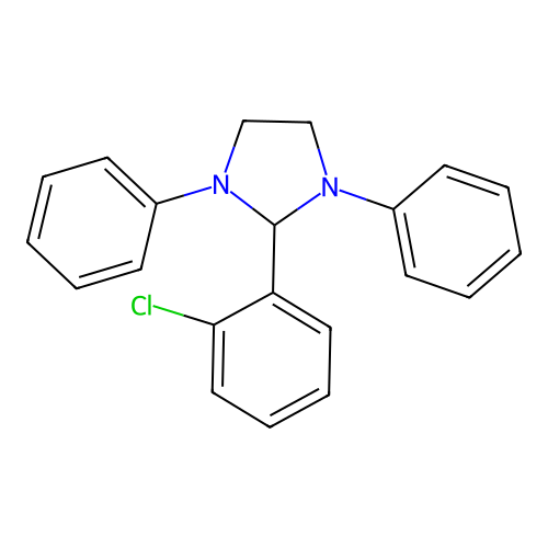 2-(2-Chlorophenyl)-1,3-diphenylimidazolidine structure