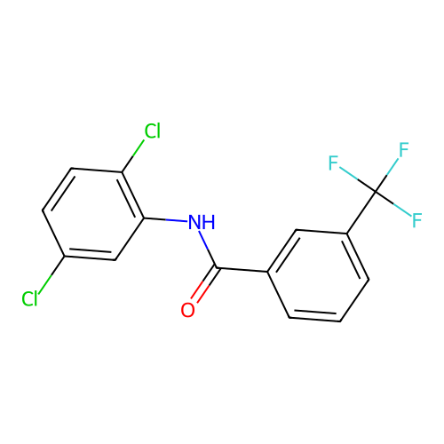 N-(2,5-dichlorophenyl)-3-(trifluoromethyl)benzamide structure