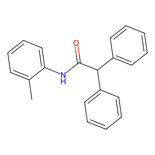 N-(2-methylphenyl)-2,2-diphenylacetamide structure