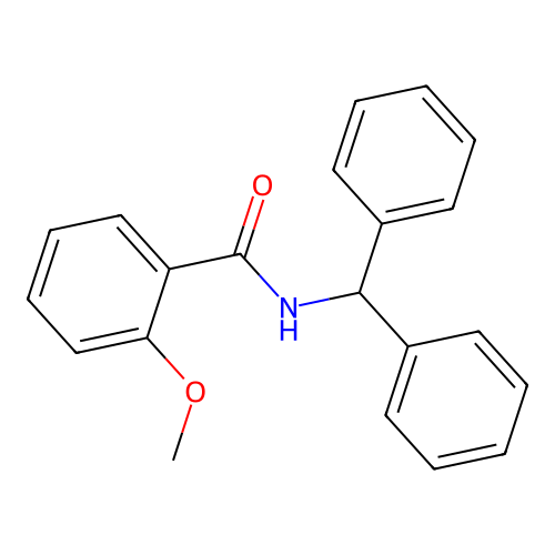 N-benzhydryl-2-methoxybenzamide structure