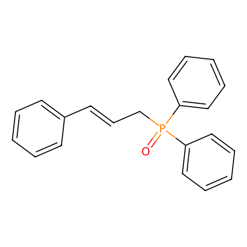 Phosphine oxide, diphenyl(3-phenyl-2-propenyl)- structure