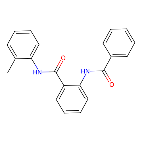 2-(benzoylamino)-N-(2-methylphenyl)benzamide structure