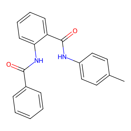 2-benzamido-N-(4-methylphenyl)benzamide structure