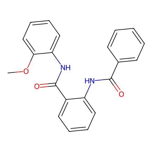 2-benzamido-N-(2-methoxyphenyl)benzamide structure