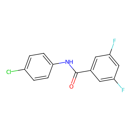 N-(4-chlorophenyl)-3,5-difluorobenzamide structure
