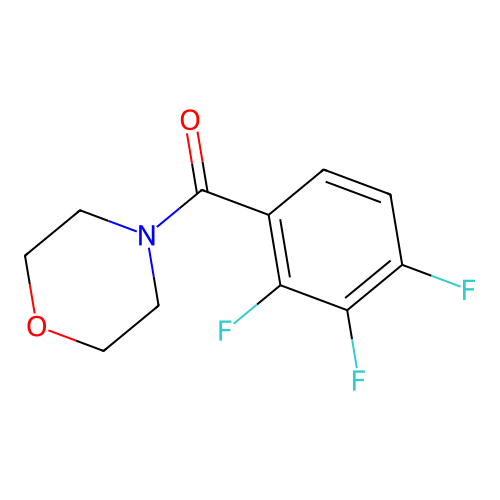 2,3,4-Trifluorobenzoic acid, morpholide structure