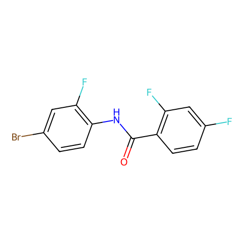 N-(4-bromo-2-fluorophenyl)-2,4-difluorobenzamide structure