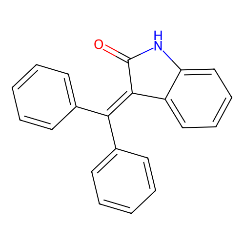2H-Indol-2-one, 3-(diphenylmethylene)-1,3-dihydro- structure