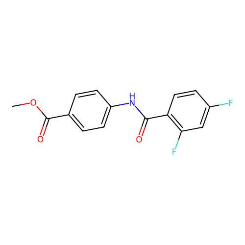 Methyl 4-[(2,4-difluorobenzoyl)amino]benzoate structure