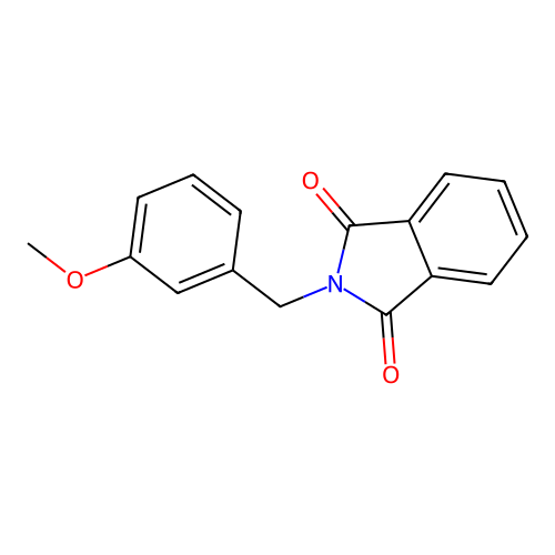 2-(3-methoxybenzyl)-1H-isoindole-1,3(2H)-dione structure