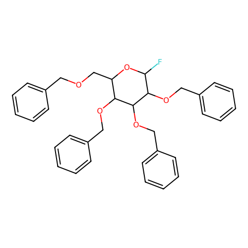 2,3,4,6-Tetra-O-benzyl-D-glucopyranosyl Fluoride structure