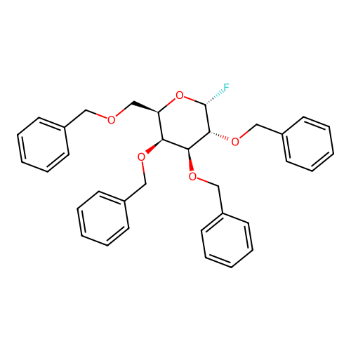 2,3,4,6-Tetra-O-benzyl-alpha-D-galactopyranosyl Fluoride structure